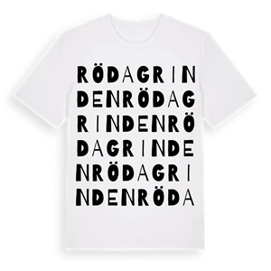 Röda Grinden ordlek t-shirt – ekologisk bomull t-shirt från Pinshirt