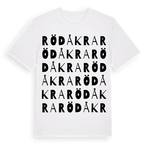 Rödåkra ordlek t-shirt – ekologisk bomull t-shirt från Pinshirt