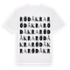 Rödåkra ordlek t-shirt