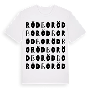 Rödbo ordlek t-shirt – ekologisk bomull t-shirt från Pinshirt