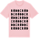 Pink Cotton t-shirt med Rödde ordlek t-shirt