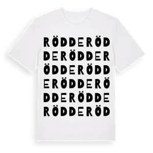 Rödde ordlek t-shirt – ekologisk bomull t-shirt från Pinshirt