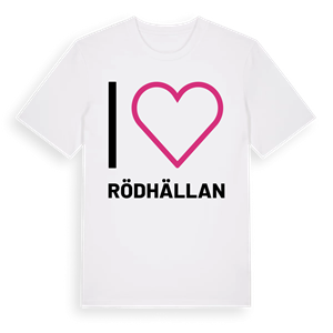Jag älskar Rödhällan t-shirt stort tryck – ekologisk bomull t-shirt från Pinshirt