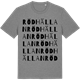 Mid Heather Gray t-shirt med Rödhällan ordlek t-shirt