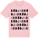 Pink Cotton t-shirt med Rödjan ordlek t-shirt