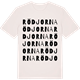 Vintage White t-shirt med Rödjorna ordlek t-shirt
