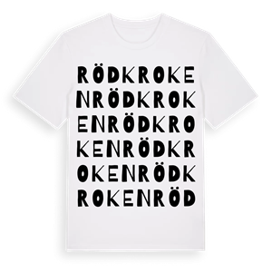 Rödkroken ordlek t-shirt – ekologisk bomull t-shirt från Pinshirt