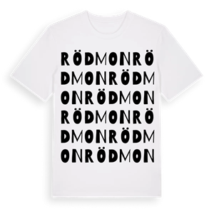 Rödmon ordlek t-shirt – ekologisk bomull t-shirt från Pinshirt
