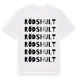 White t-shirt med Rödshult ordlek t-shirt