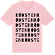 Pink Cotton t-shirt med Rödsten ordlek t-shirt
