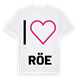 Jag älskar Röe t-shirt stort tryck