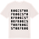 Vintage White t-shirt med Rogestorp ordlek t-shirt