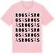 Pink Cotton t-shirt med Rogsås ordlek t-shirt