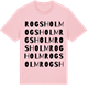 Pink Cotton t-shirt med Rogsholm ordlek t-shirt