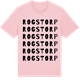 Pink Cotton t-shirt med Rogstorp ordlek t-shirt