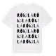 White t-shirt med Rökila ordlek t-shirt