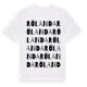 White t-shirt med Rölanda ordlek t-shirt