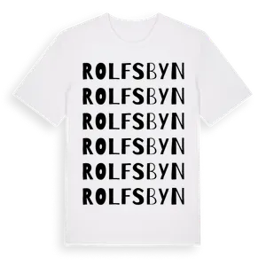 Rolfsbyn ordlek t-shirt – ekologisk bomull t-shirt från Pinshirt
