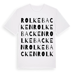 Rolkebacken ordlek t-shirt – ekologisk bomull t-shirt från Pinshirt