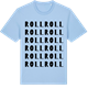 Blue Soul t-shirt med Roll ordlek t-shirt