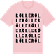 Pink Cotton t-shirt med Rölle ordlek t-shirt