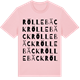 Pink Cotton t-shirt med Röllebäck ordlek t-shirt
