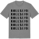 Mid Heather Gray t-shirt med Rollsbyn ordlek t-shirt