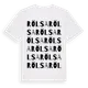 White t-shirt med Rölsa ordlek t-shirt