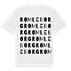 White t-shirt med Romleborg ordlek t-shirt