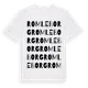 White t-shirt med Romleborg ordlek t-shirt
