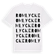 White t-shirt med Romlycke ordlek t-shirt