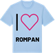 Blue Soul t-shirt med Jag älskar Rompan t-shirt stort tryck