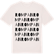 Vintage White t-shirt med Rompan ordlek t-shirt