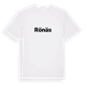 White t-shirt med Rönäs fetstil t-shirt