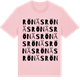 Pink Cotton t-shirt med Rönäs ordlek t-shirt