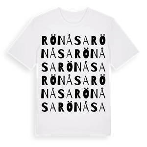 Rönåsa ordlek t-shirt – ekologisk bomull t-shirt från Pinshirt