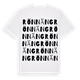 White t-shirt med Rönnäng ordlek t-shirt