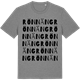 Mid Heather Gray t-shirt med Rönnäng ordlek t-shirt
