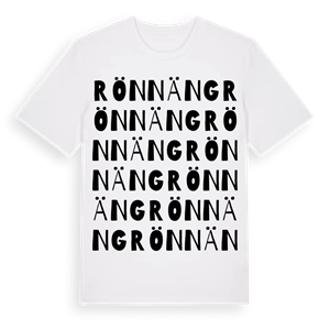 Rönnäng ordlek t-shirt – ekologisk bomull t-shirt från Pinshirt