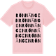 Pink Cotton t-shirt med Rönnängen ordlek t-shirt
