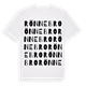 White t-shirt med Rönnebro ordlek t-shirt