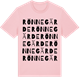 Pink Cotton t-shirt med Rönnegärde ordlek t-shirt