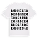 White t-shirt med Rönnegärde ordlek t-shirt