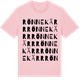 Pink Cotton t-shirt med Rönnekärr ordlek t-shirt