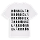 White t-shirt med Rönnekärr ordlek t-shirt