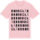 Pink Cotton t-shirt med Ronnekärr ordlek t-shirt