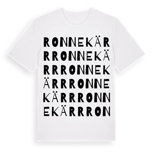 Ronnekärr ordlek t-shirt – ekologisk bomull t-shirt från Pinshirt