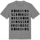 Mid Heather Gray t-shirt med Rönnemosse ordlek t-shirt