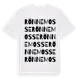 White t-shirt med Rönnemosse ordlek t-shirt