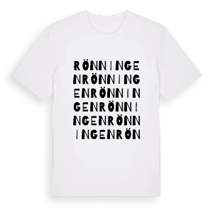 Rönningen ordlek t-shirt – ekologisk bomull t-shirt från PinShirt